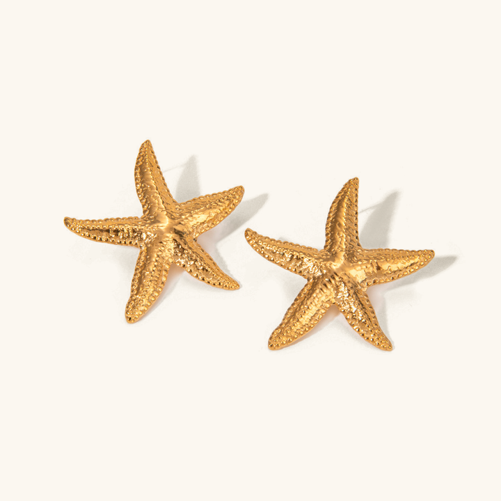 Serene Gold Starfish Earrings