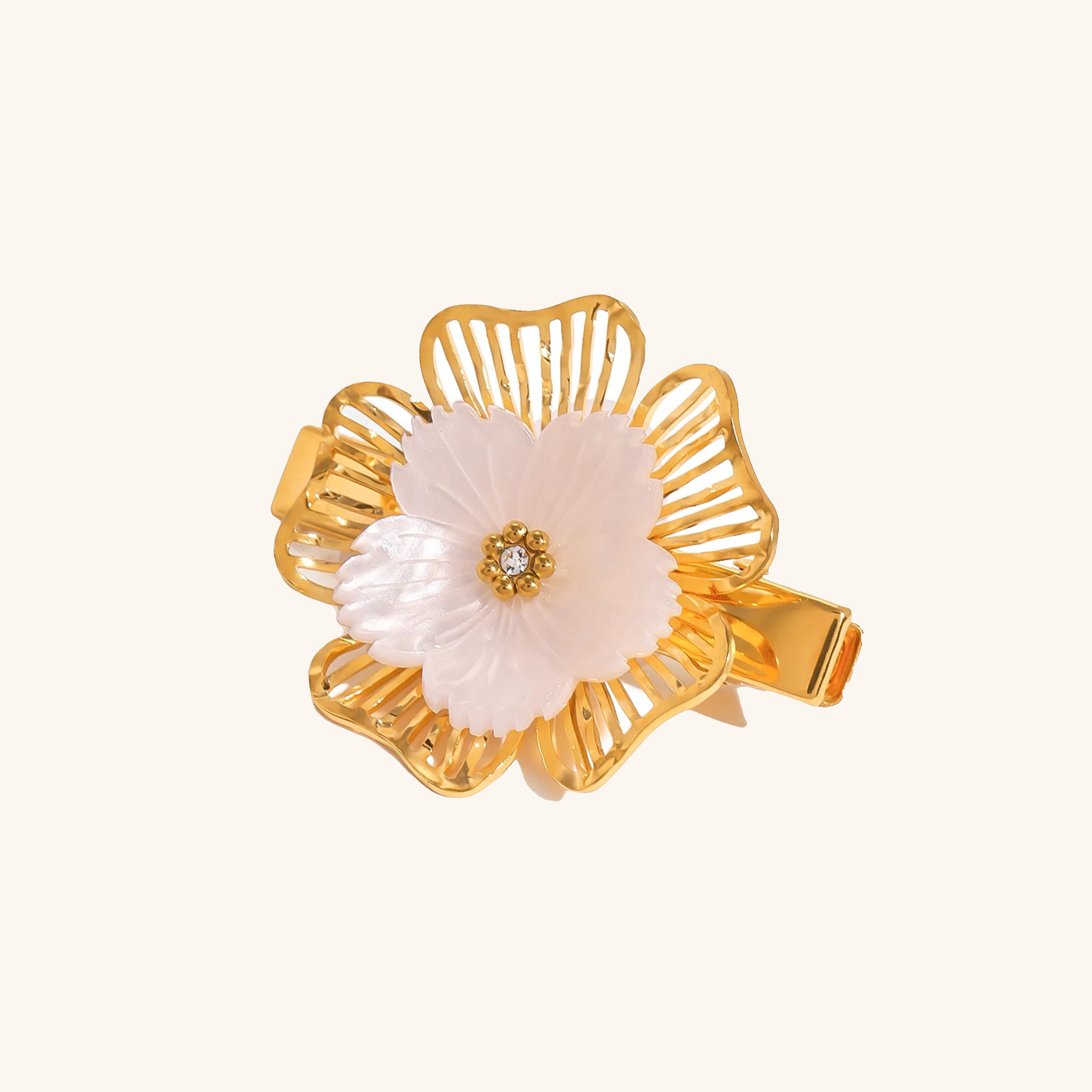 Petal Pearl Hair Clip Image