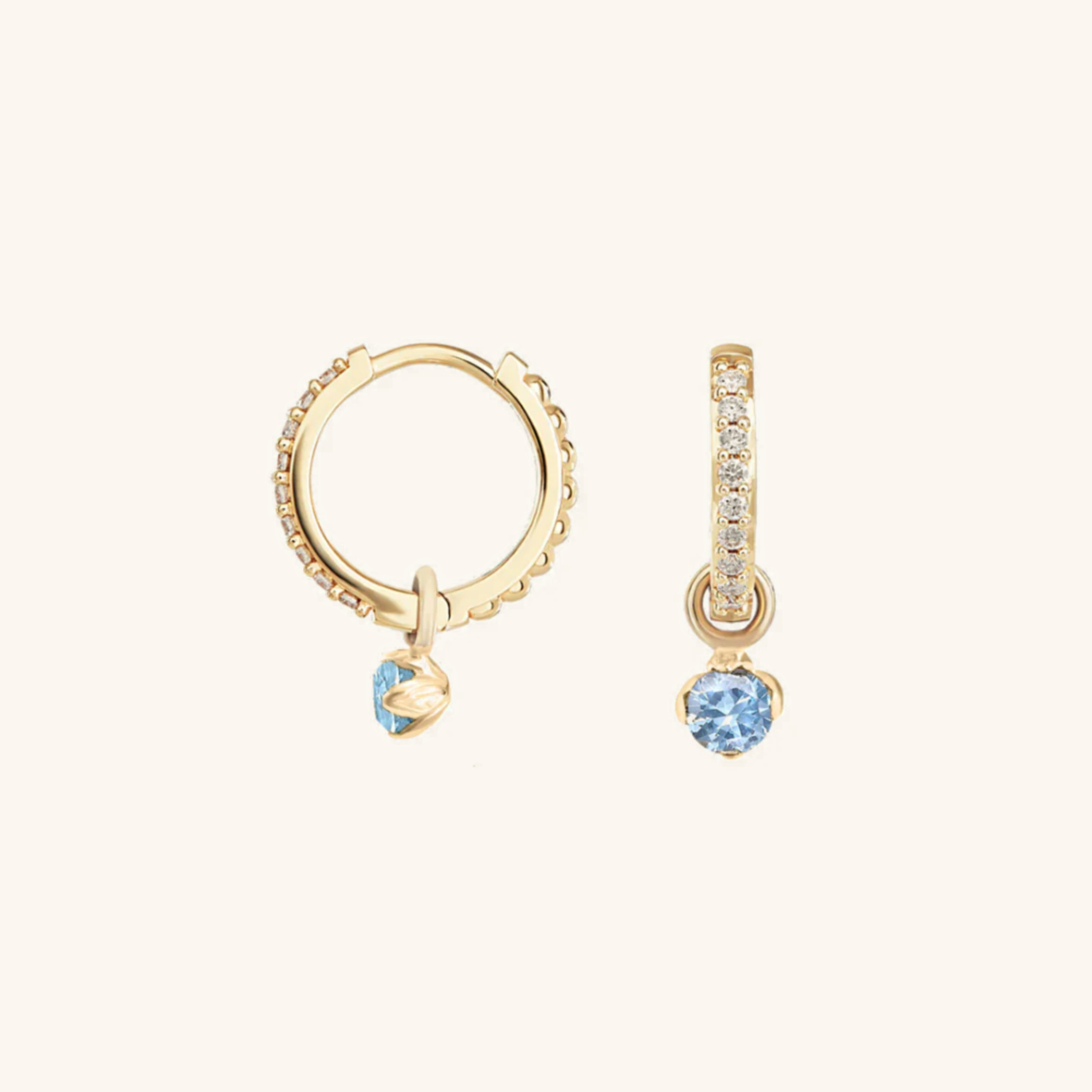 Blake Reversible Diamond Hoops Image