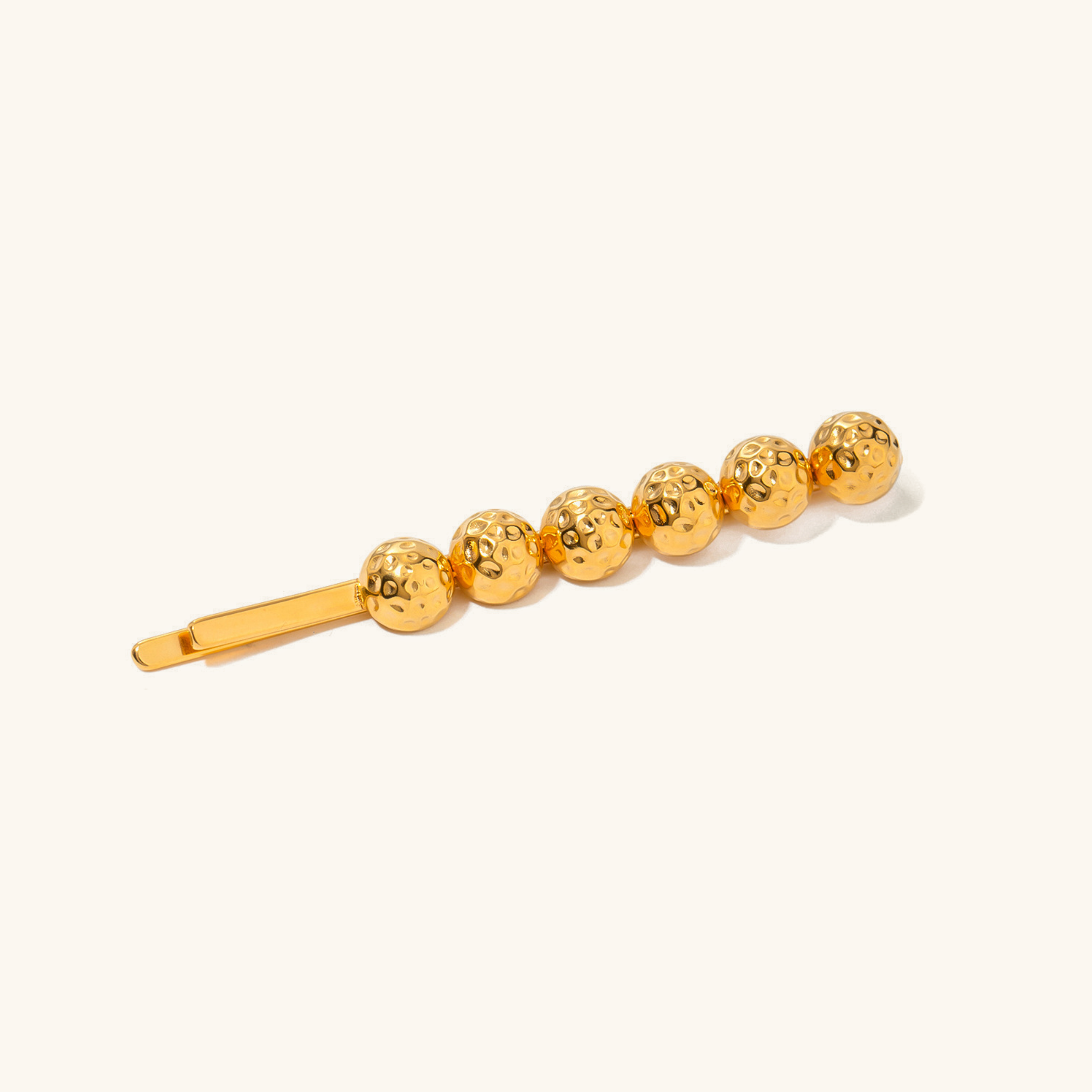 Coral Beads Gold French Pin Image