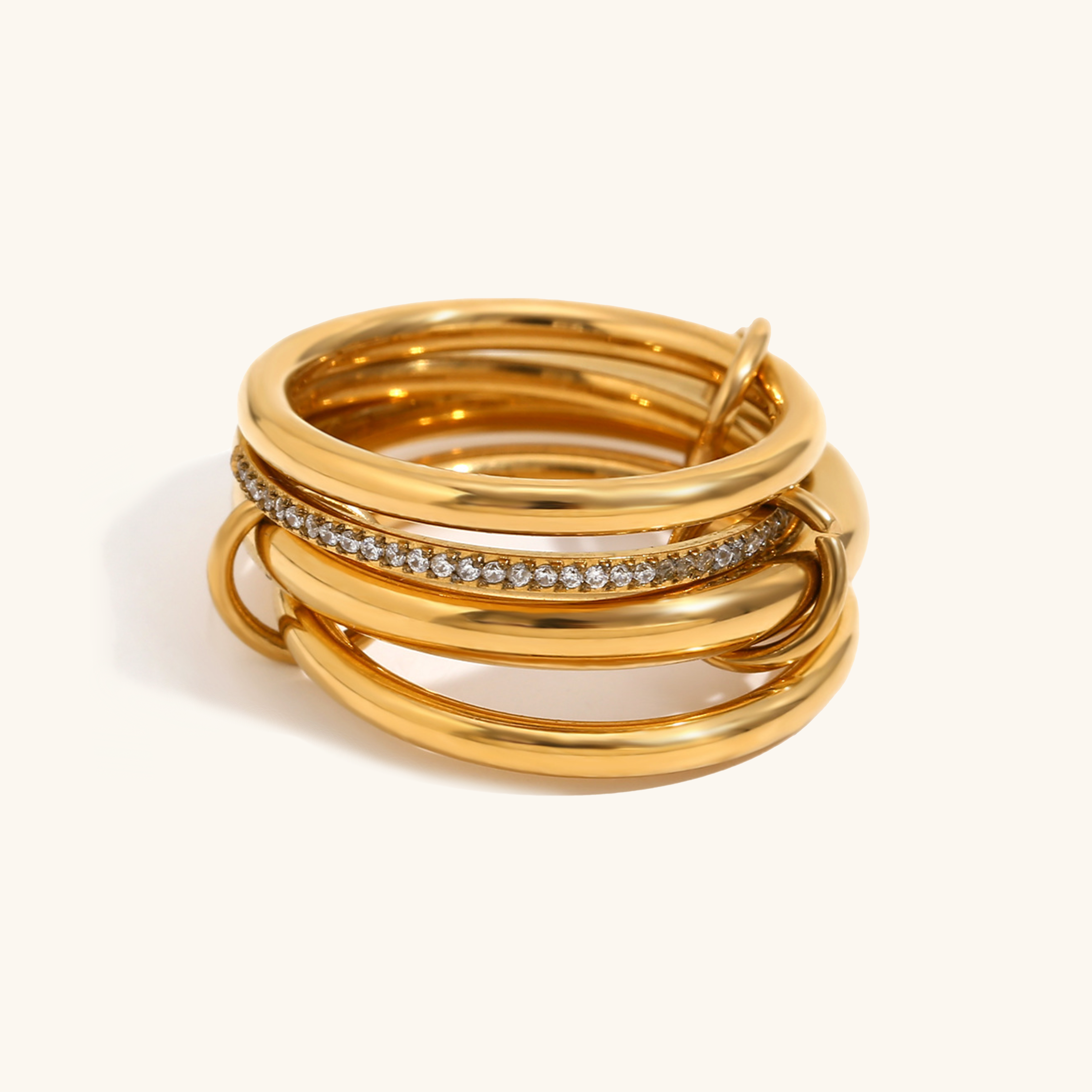 Christabel Diamond Ring Stack Image