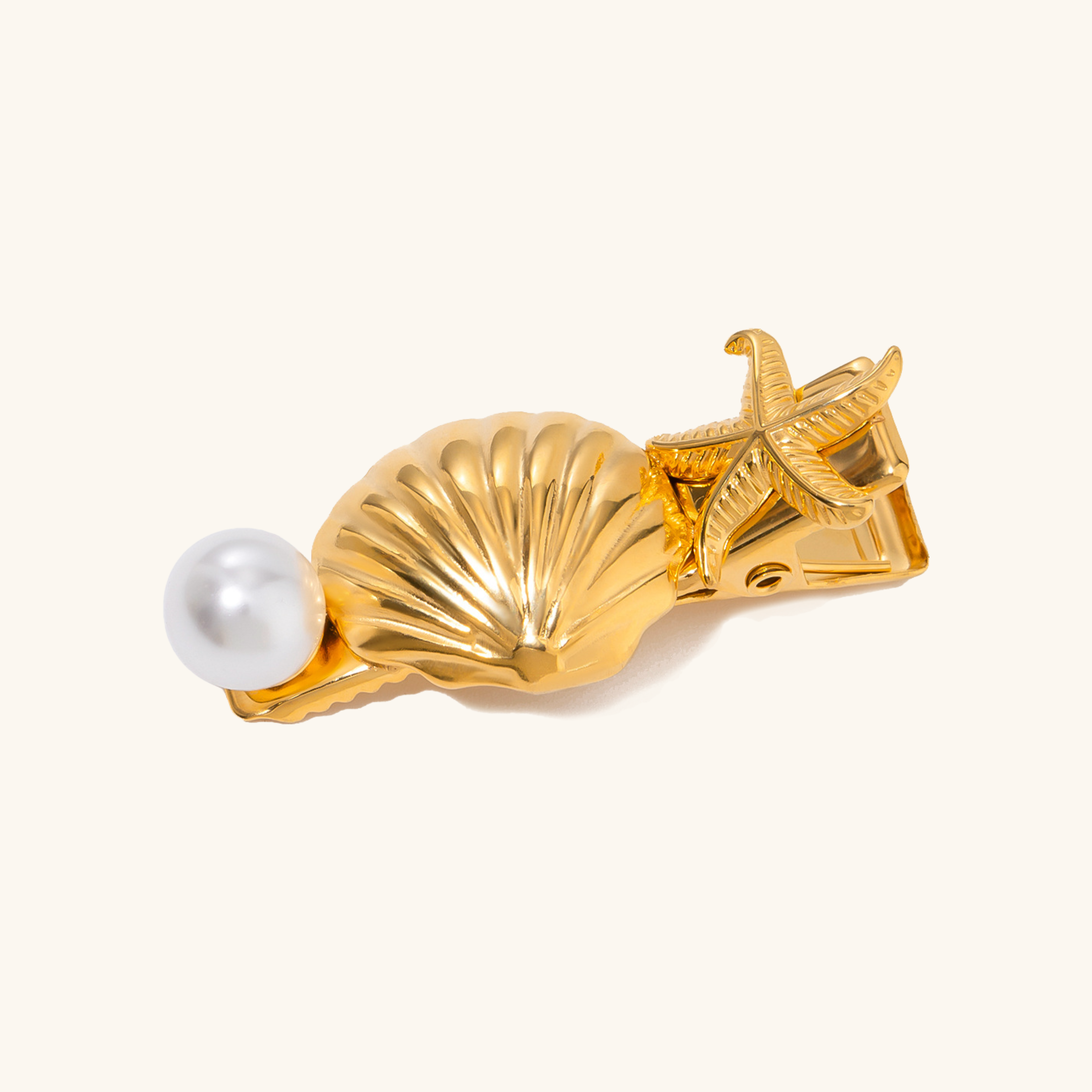 Tidal Treasures Gold Hair Clip Image