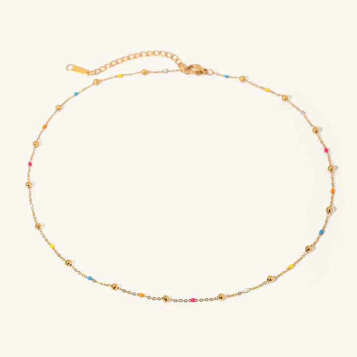 Amphitrite Gold Chain Bead Necklace