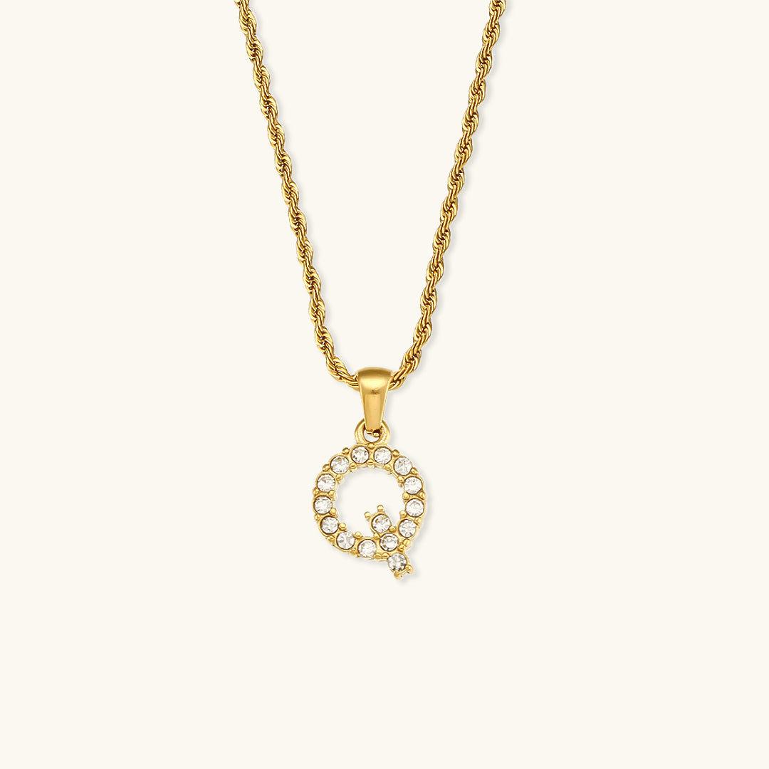 Maeve Letter Initial Diamond Necklace Image