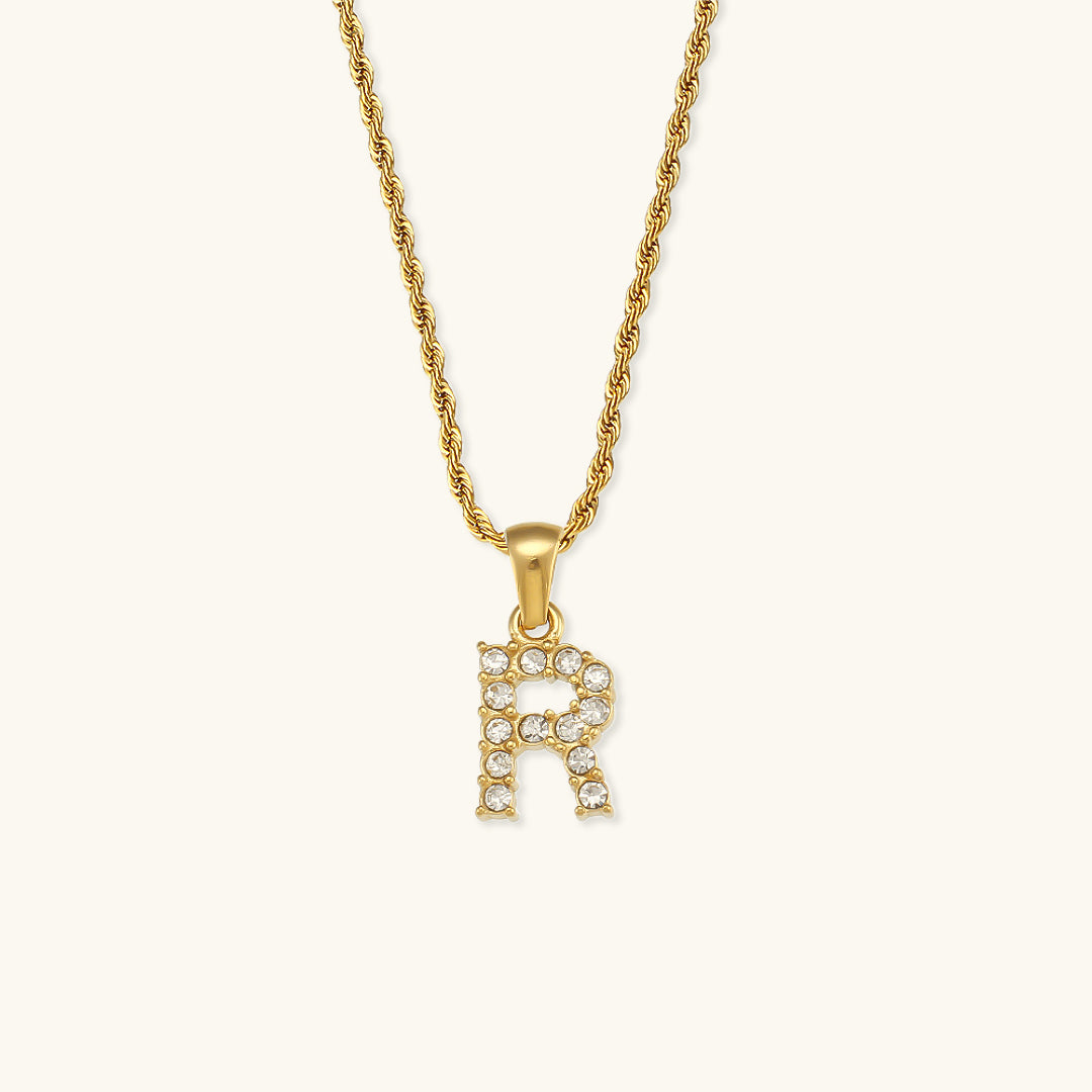 Maeve Letter Initial Diamond Necklace Image