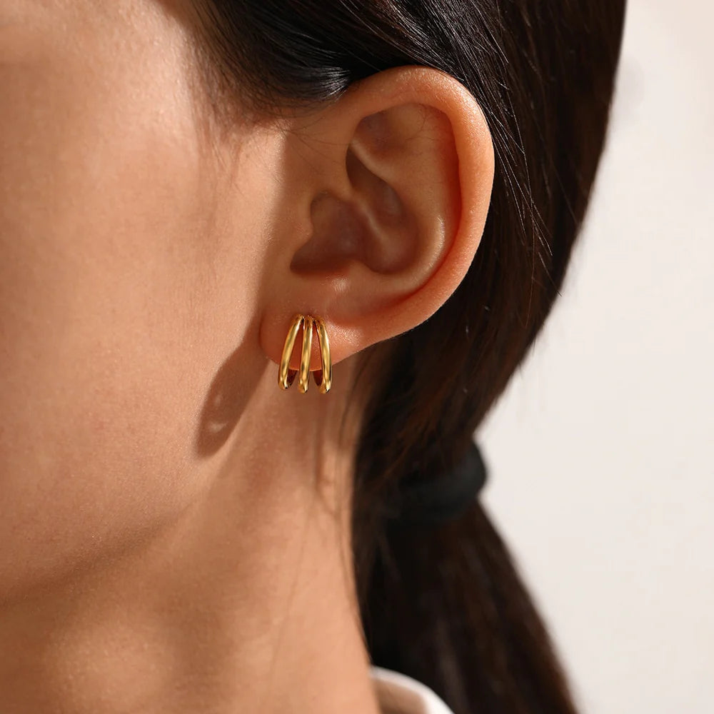 Cradle Gold Earrings Image