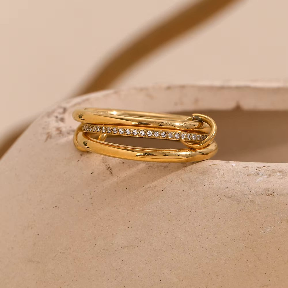 Dara Diamond Ring Stack Image