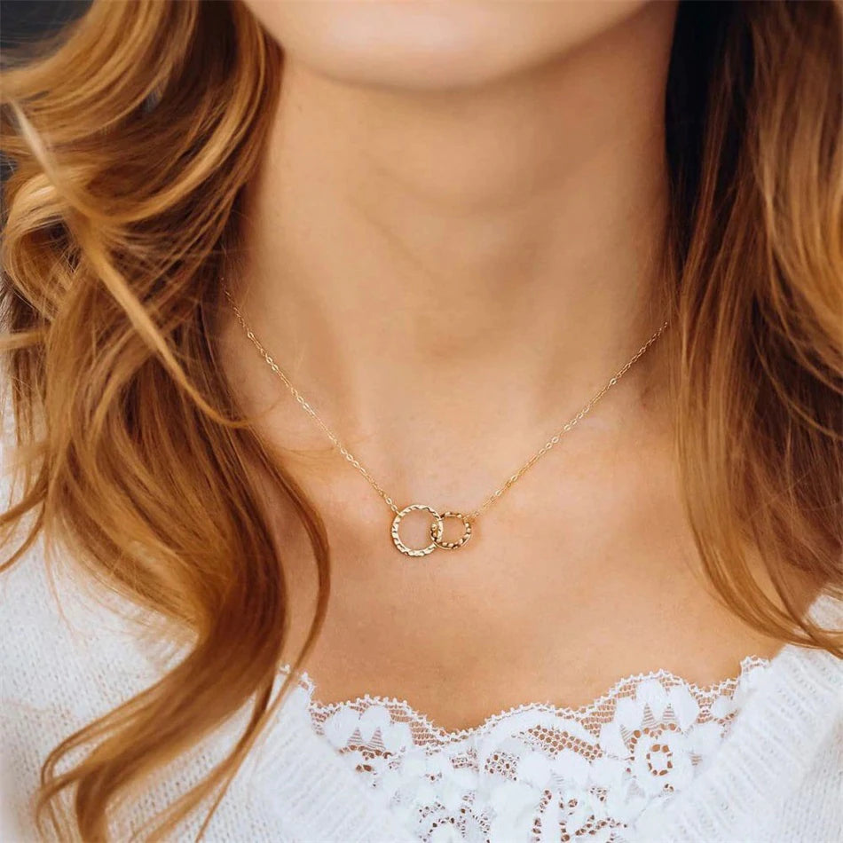 Isabelle Gold Hoop Necklace Image