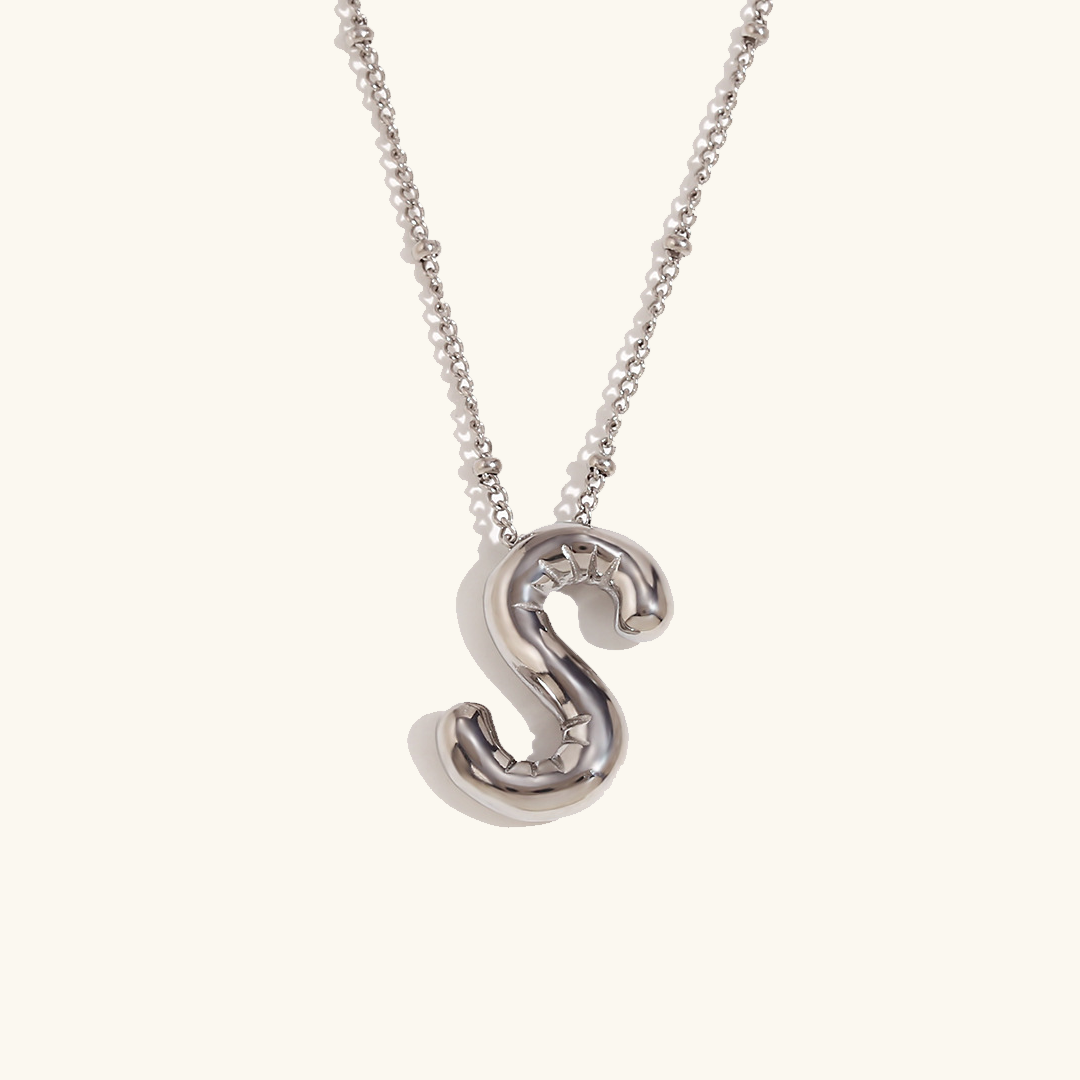 Balloon Gold Initial Necklace Image