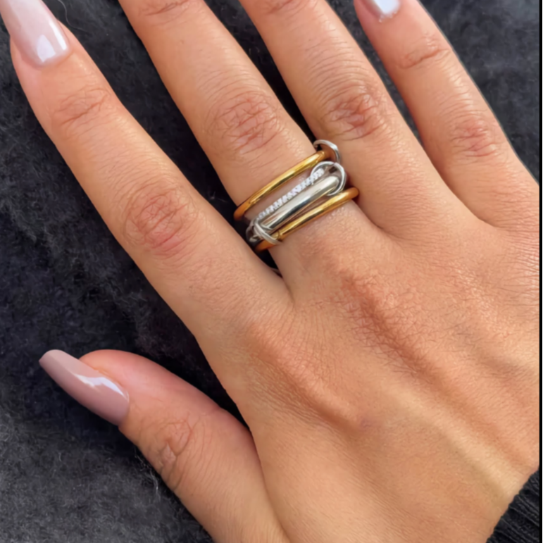 Aeliana Diamond Ring Stack Image