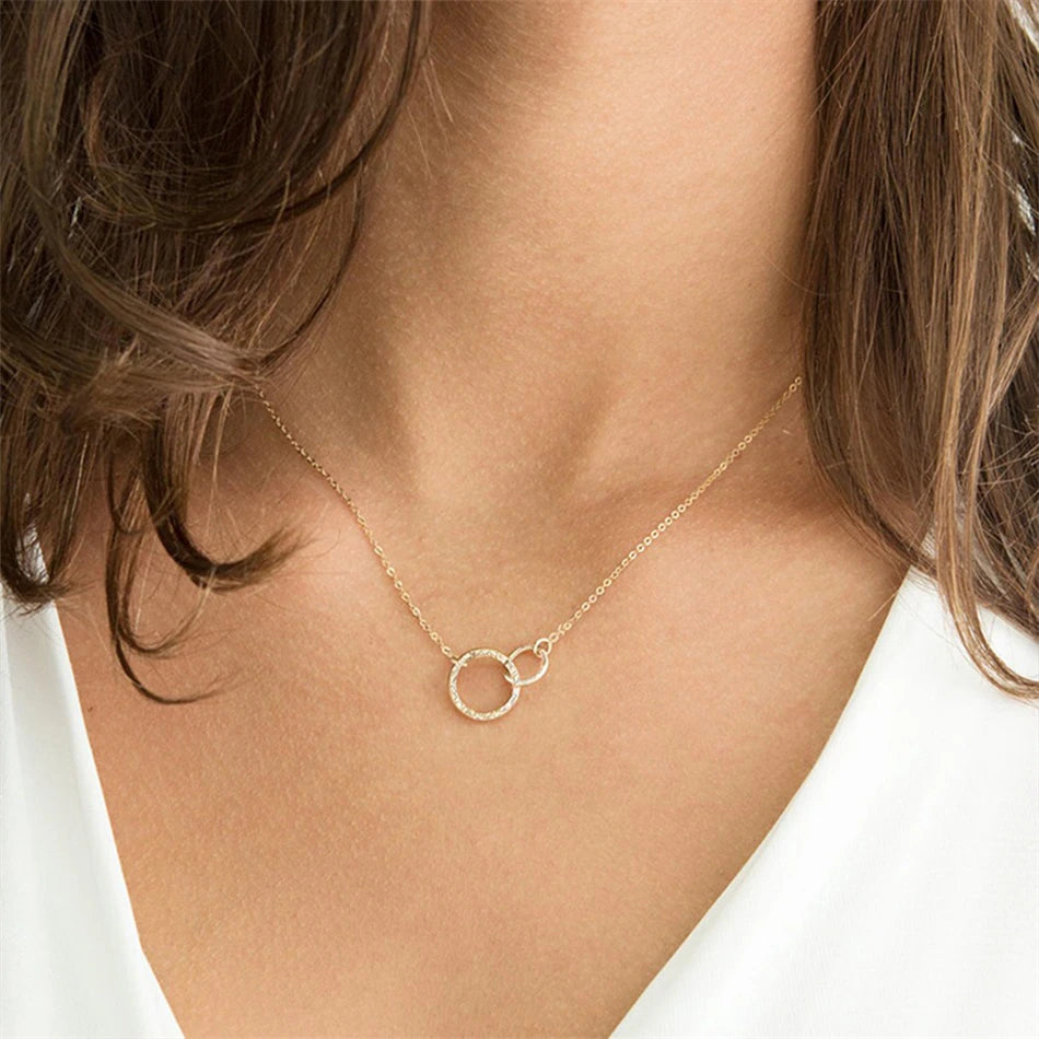 Isabelle Gold Hoop Necklace Image