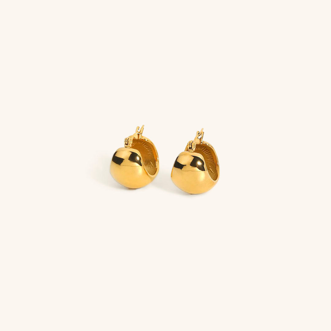 Sunna Gold Huggie Earrings Image