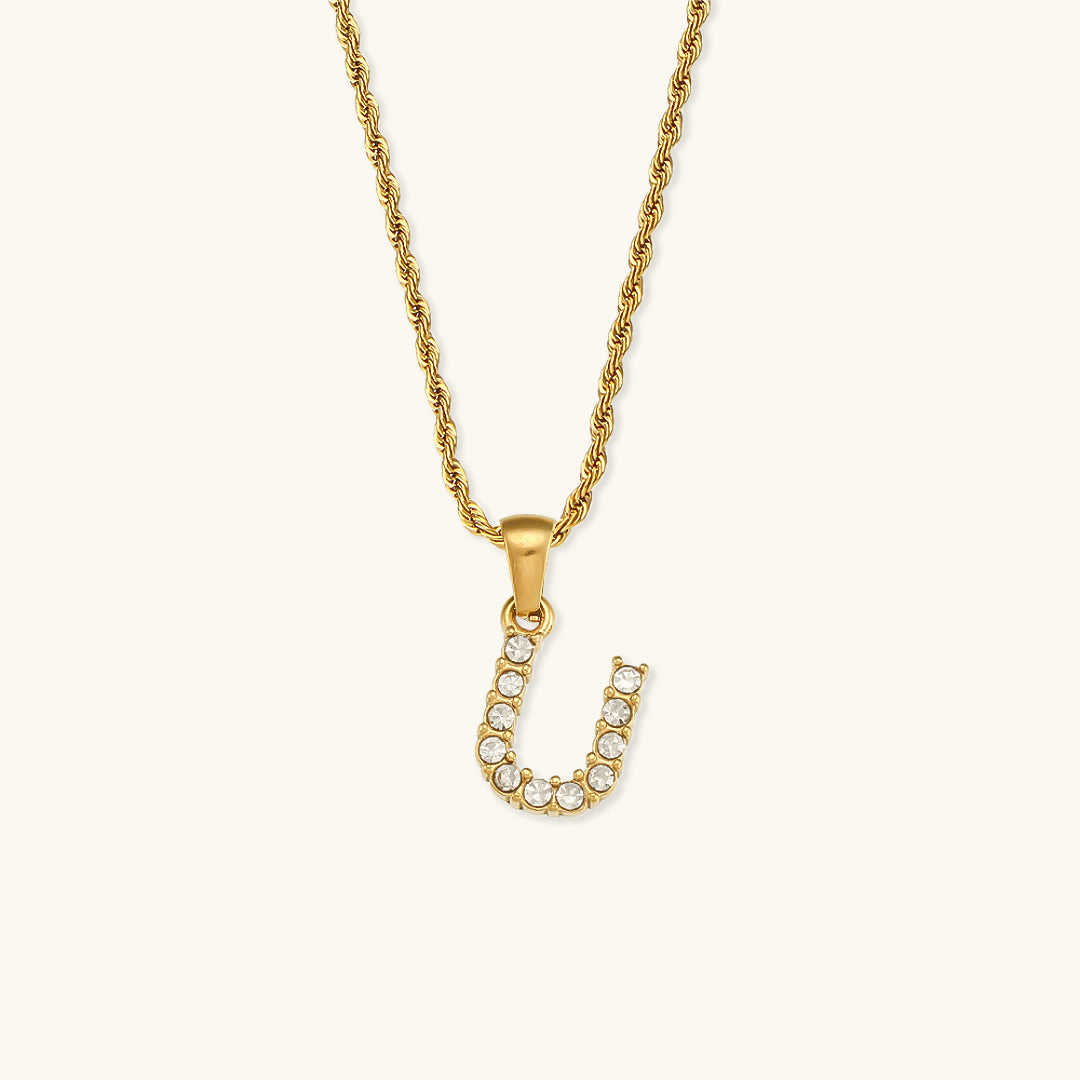 Maeve Letter Initial Diamond Necklace Image