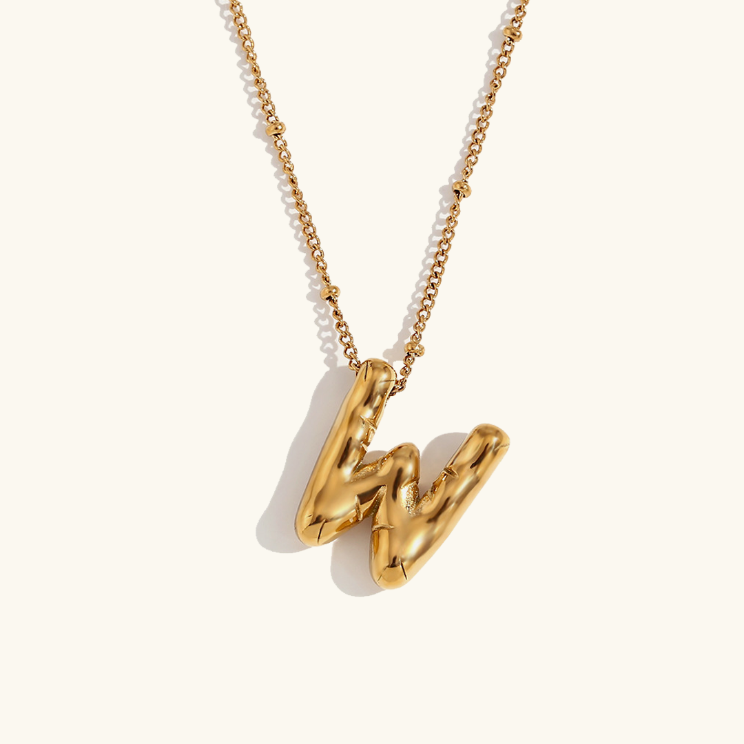 Balloon Gold Initial Necklace Image