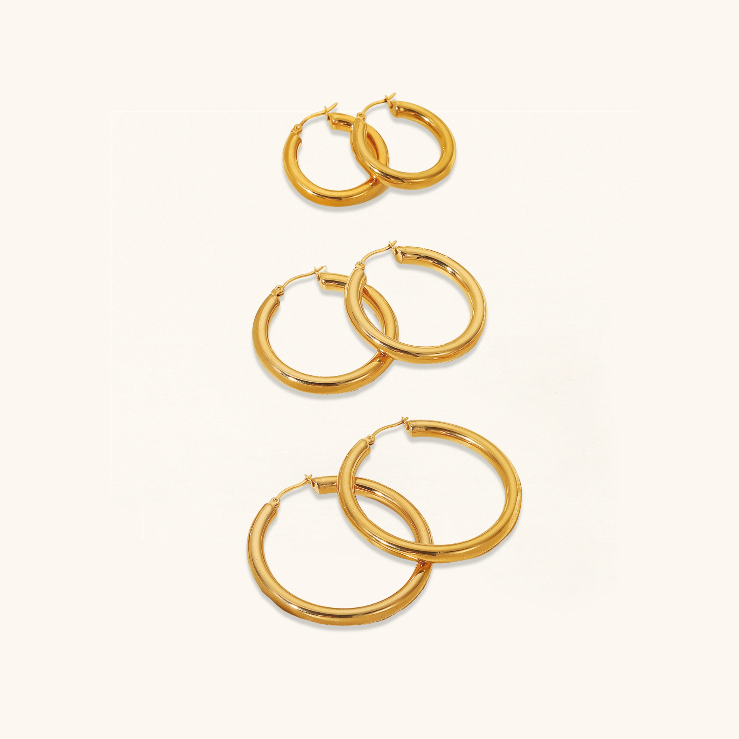 Wide Hoop Earrings Image