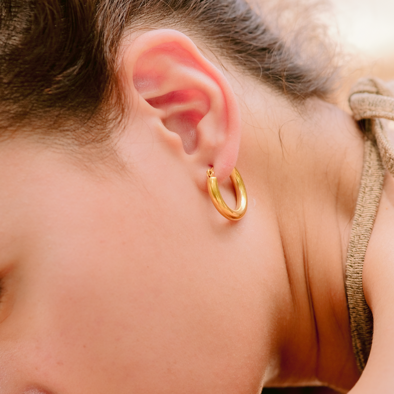 Wide Hoop Earrings Image