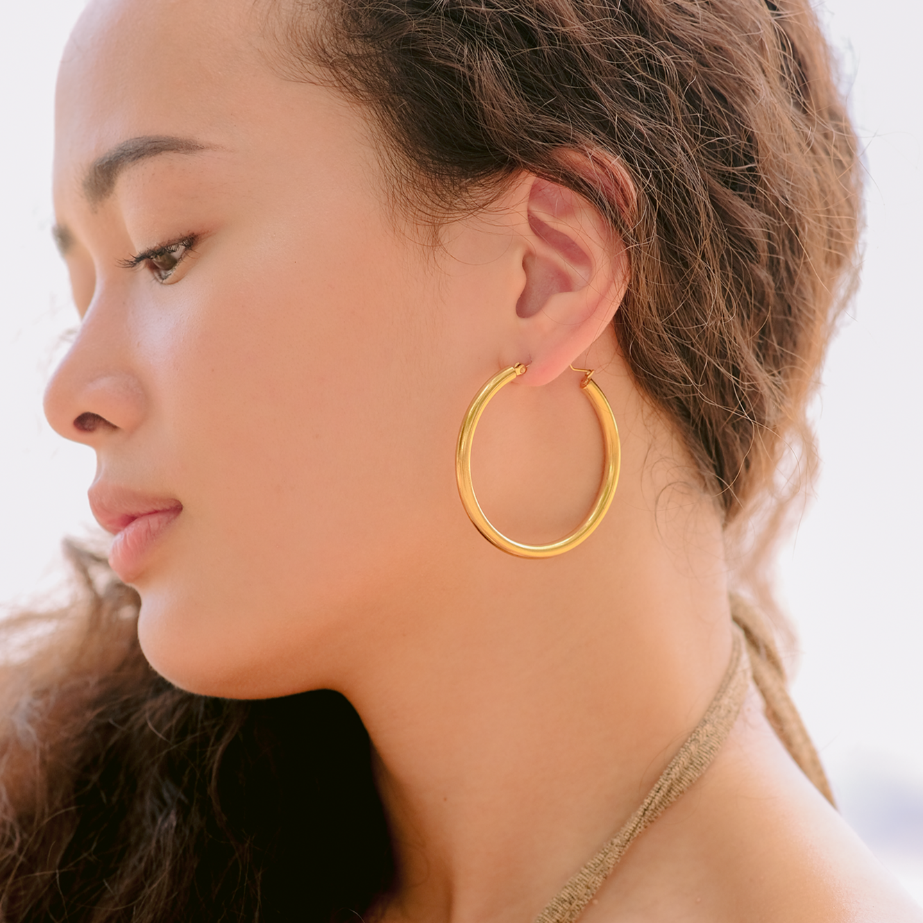 Wide Hoop Earrings Image