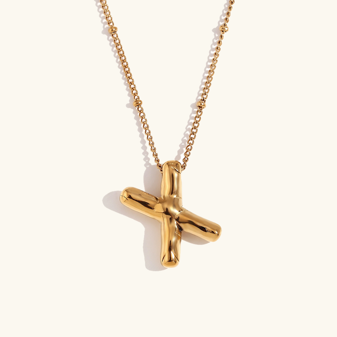 Balloon Gold Initial Necklace Image