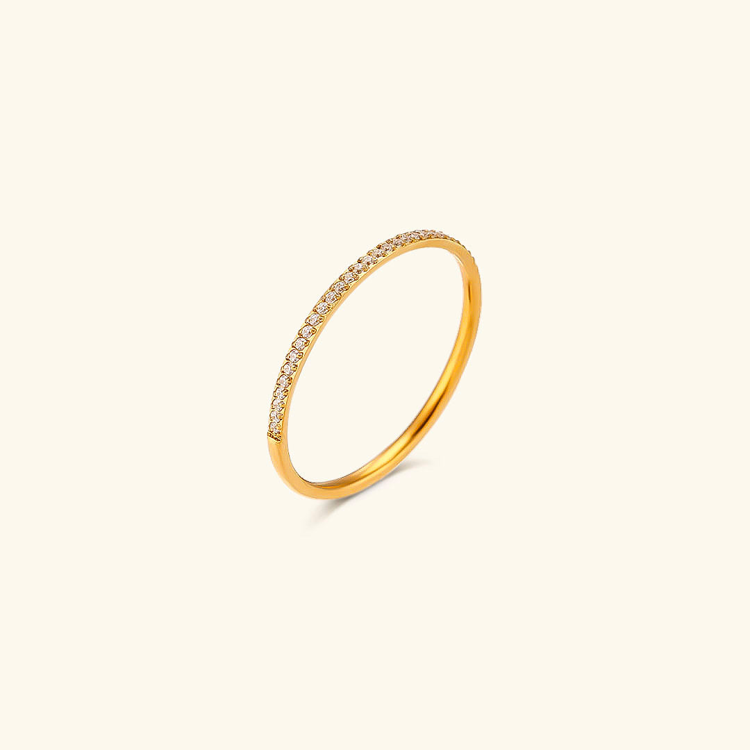 Zarra Paved Gold Ring Image