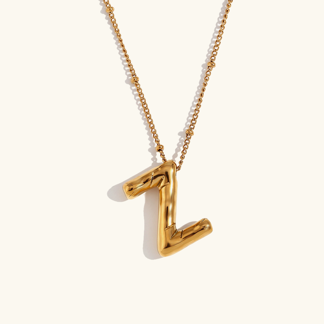 Balloon Gold Initial Necklace Image