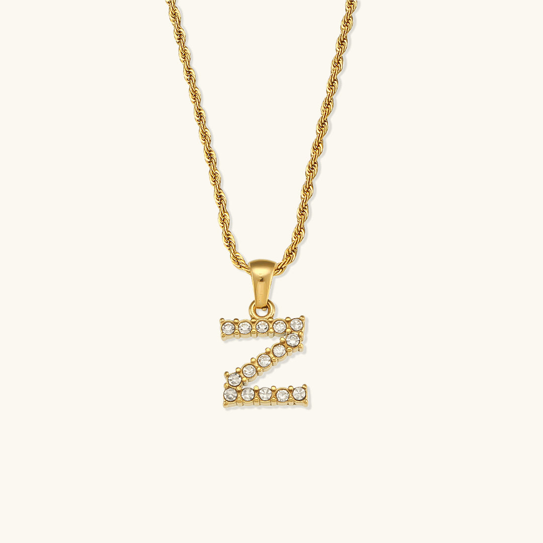 Maeve Letter Initial Diamond Necklace Image