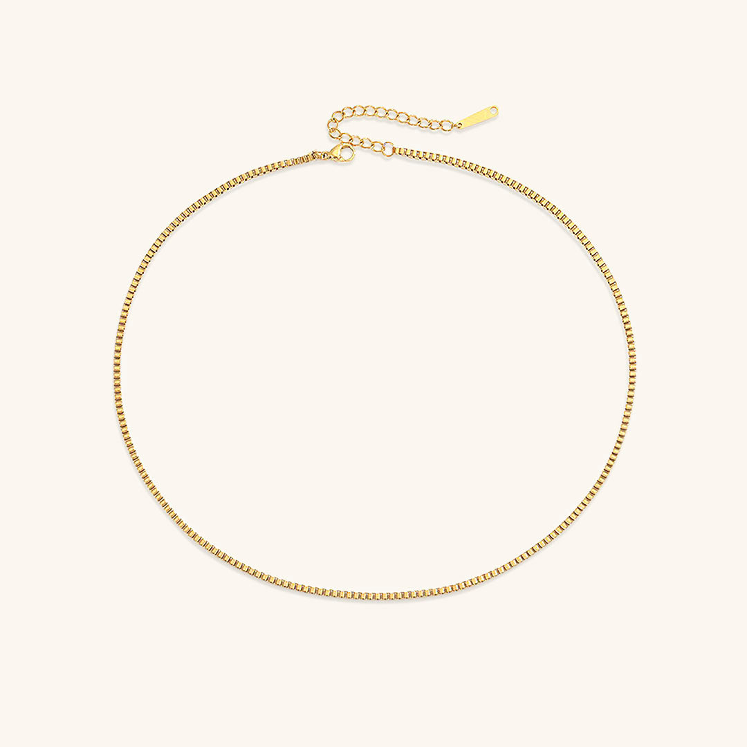 Danica Box Chain Gold Necklace Image