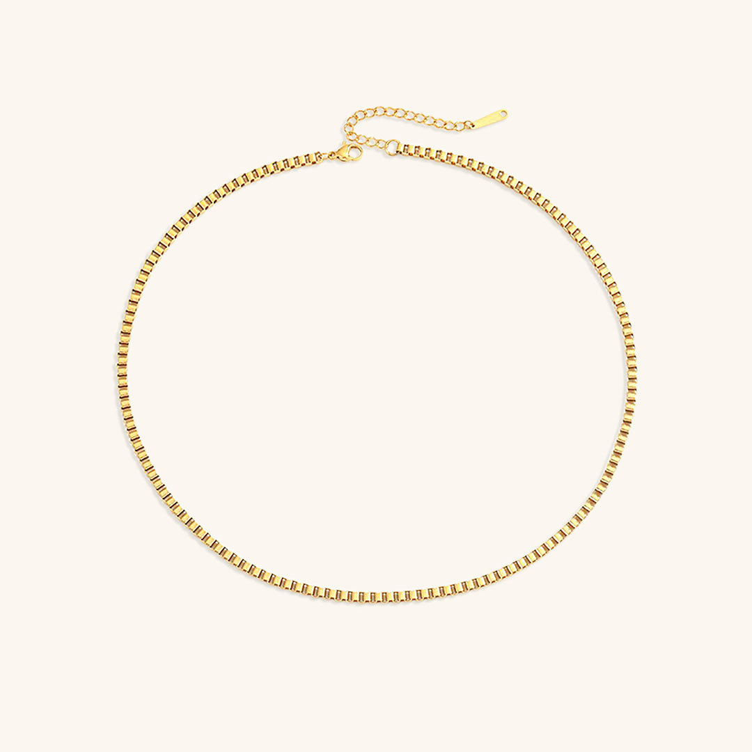 Danica Box Chain Gold Necklace Image