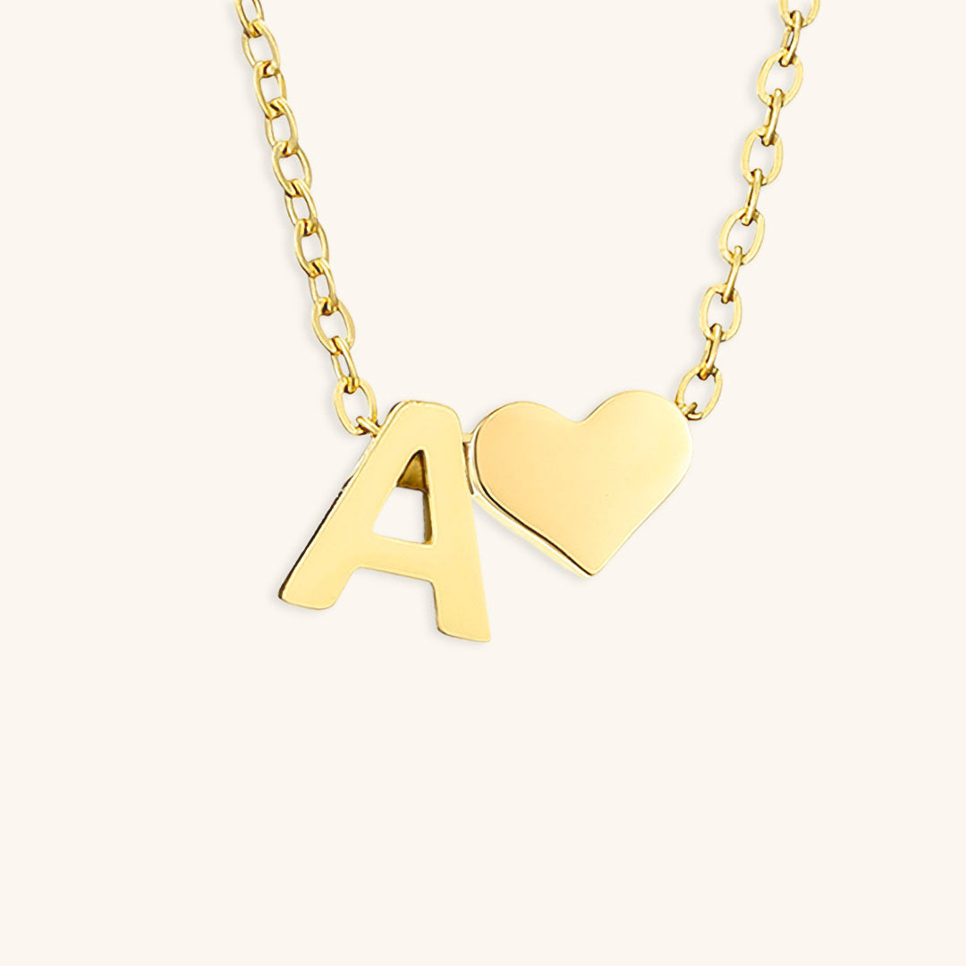 Ria Initial Letter Gold Necklace Image