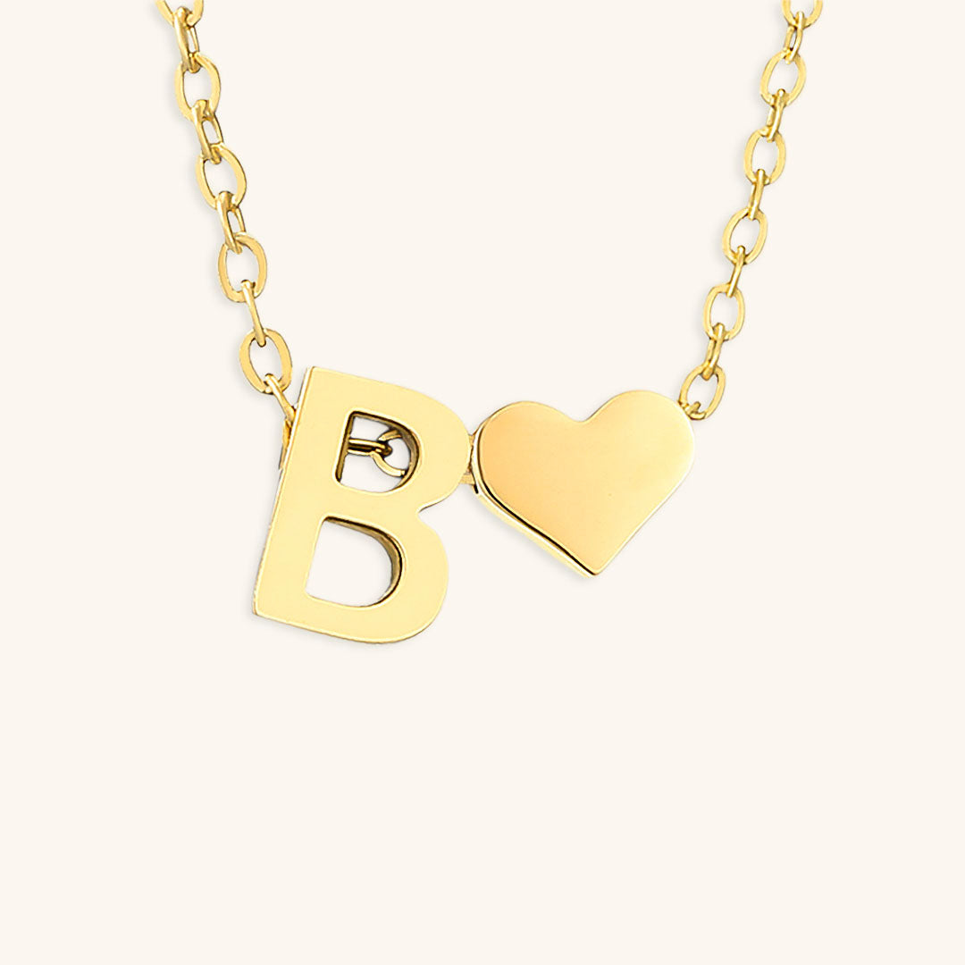 Ria Initial Letter Gold Necklace Image