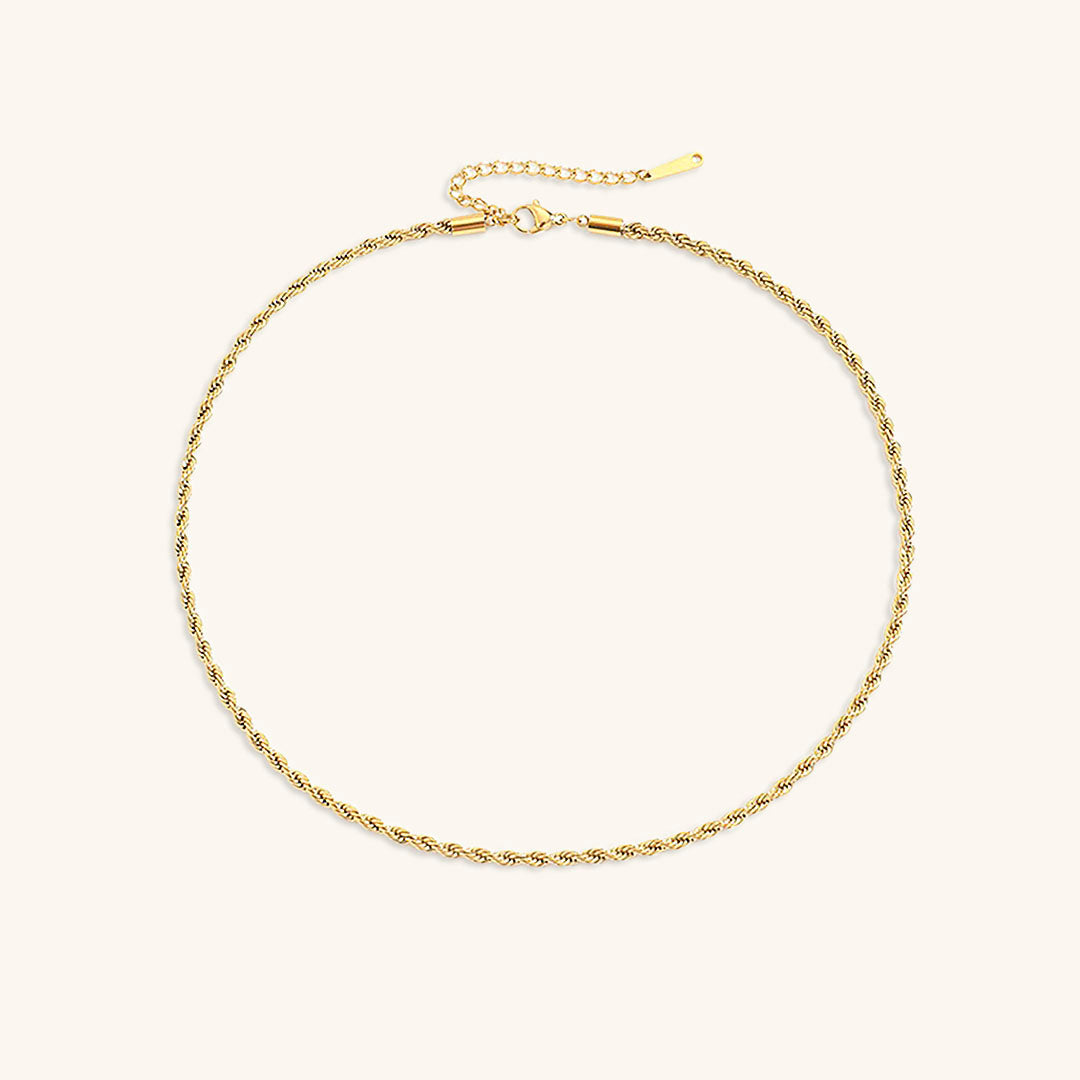 Bianca Rope Chain Gold Necklace Image