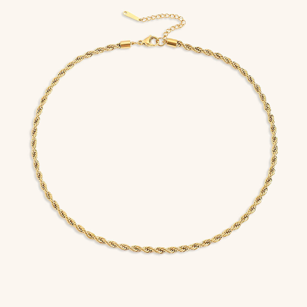 Bianca Rope Chain Gold Necklace