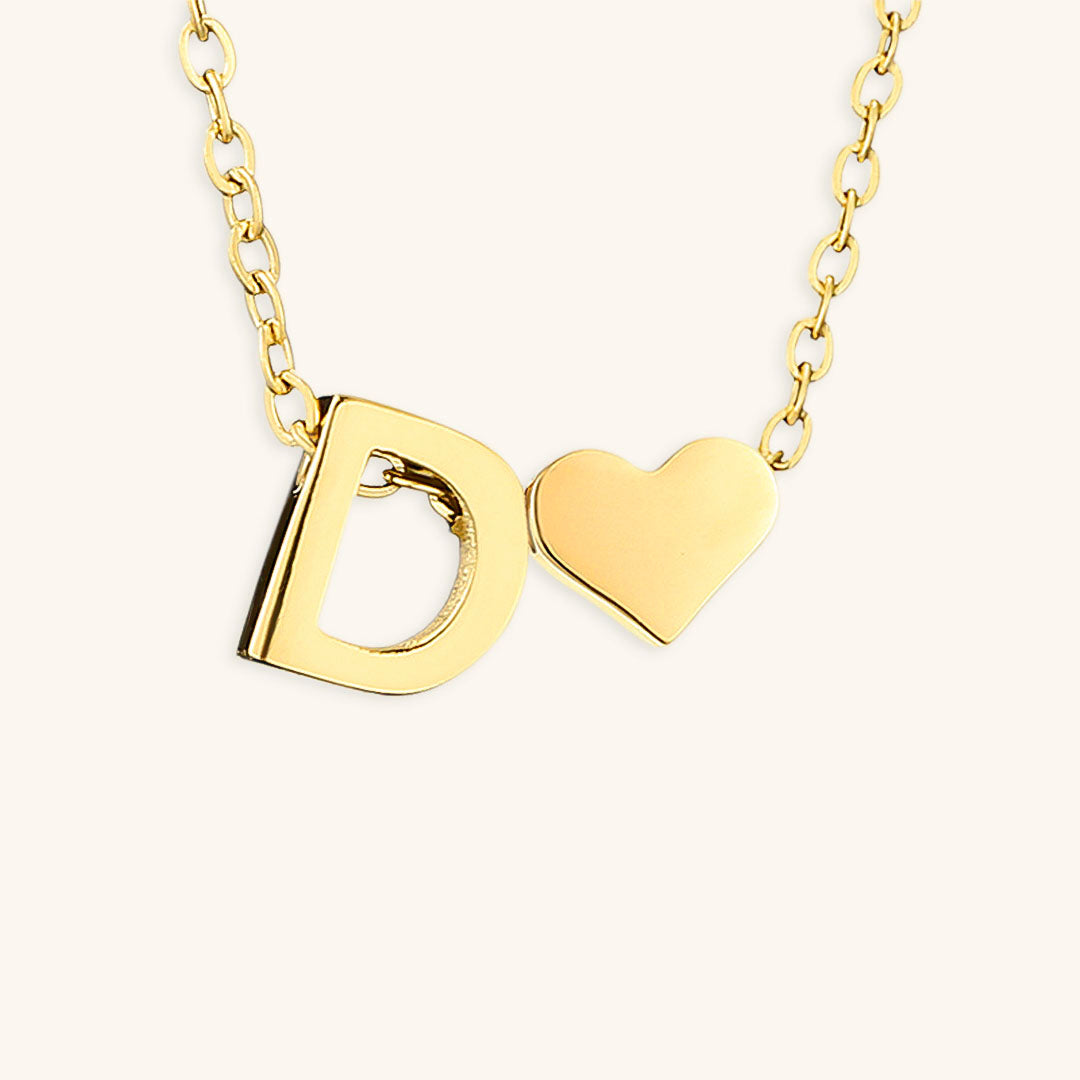 Ria Initial Letter Gold Necklace Image