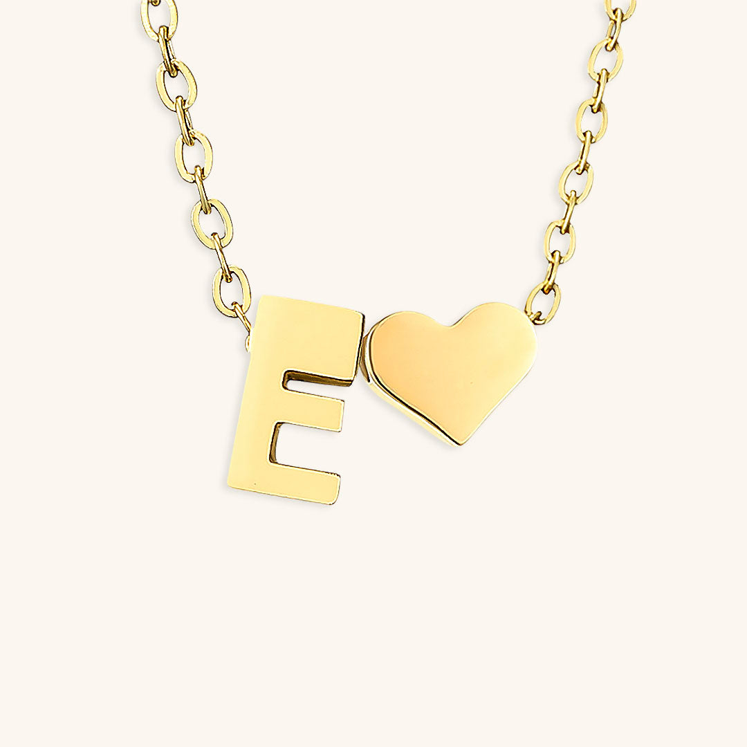 Ria Initial Letter Gold Necklace Image