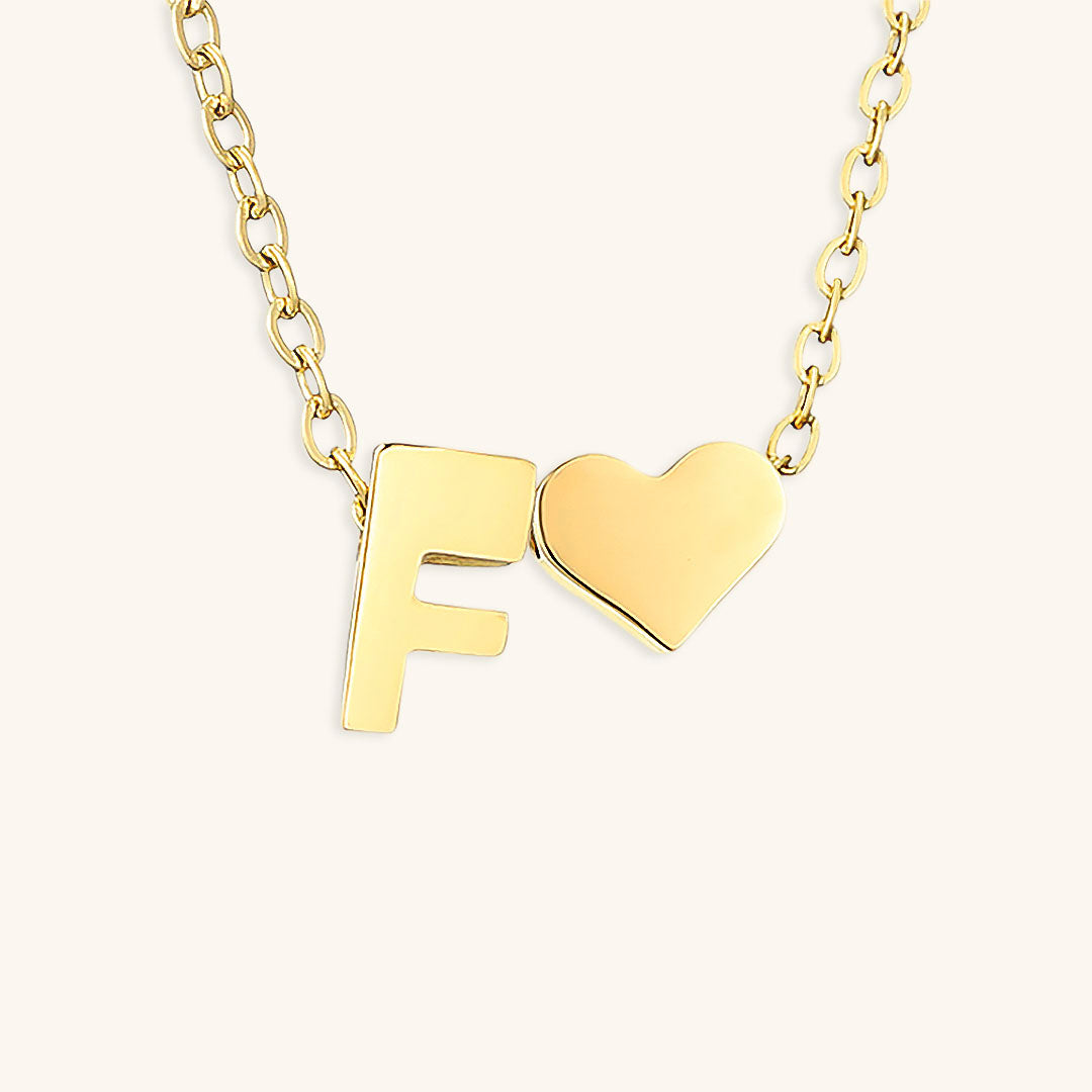 Ria Initial Letter Gold Necklace Image