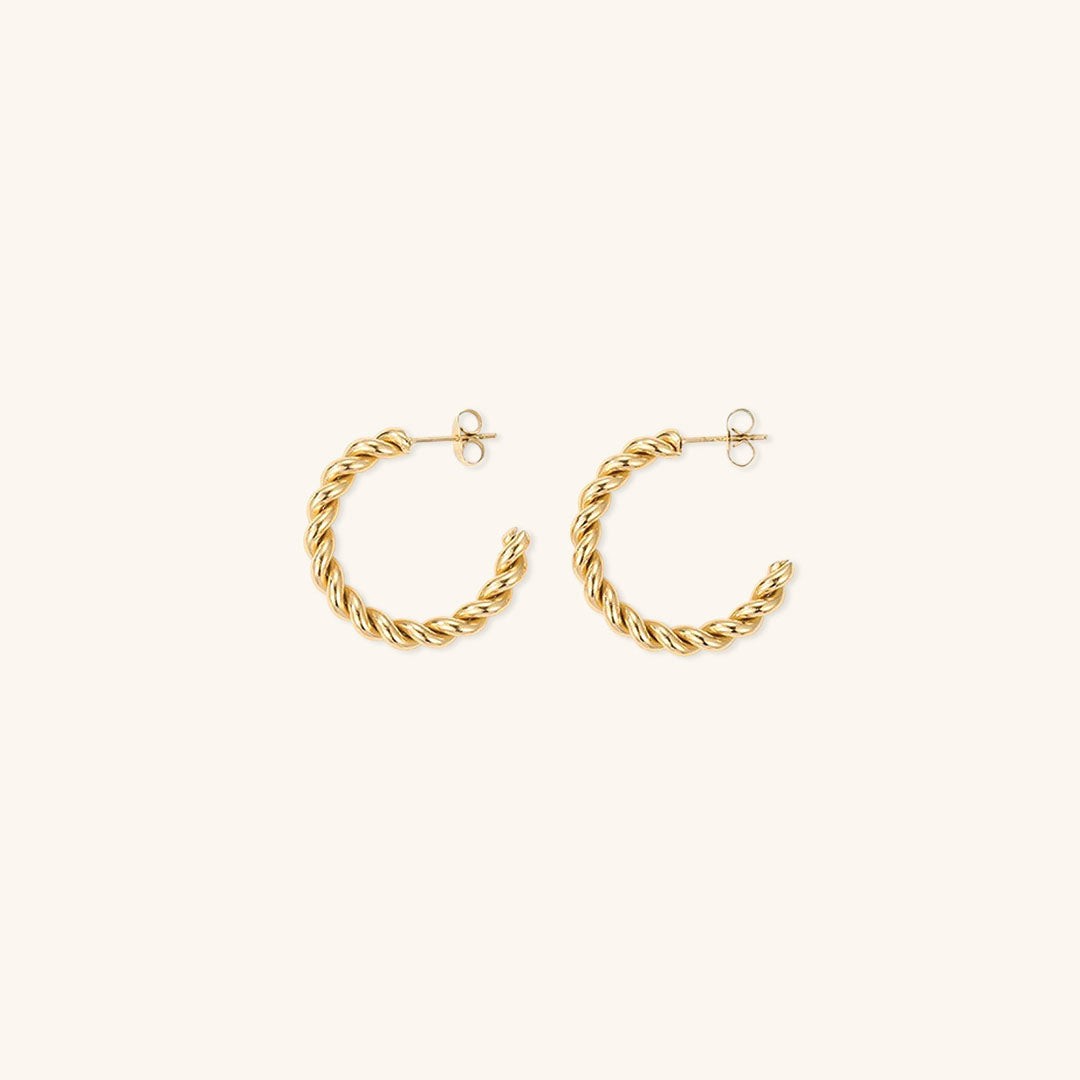 Gigi Twist Gold Earrings Image