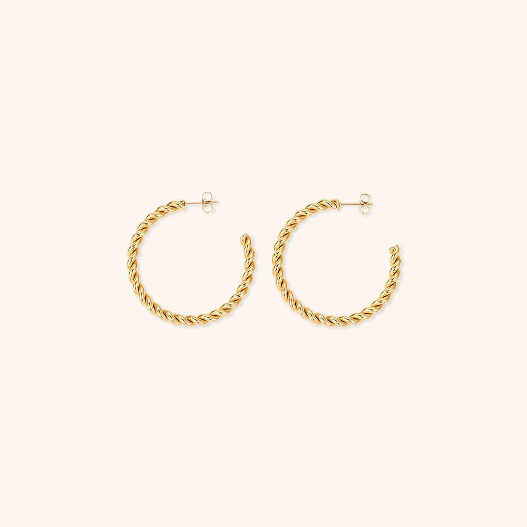 Gigi Twist Gold Earrings Image