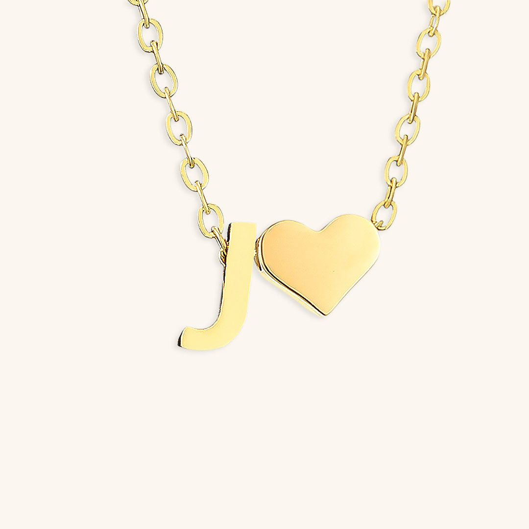 Ria Initial Letter Gold Necklace Image