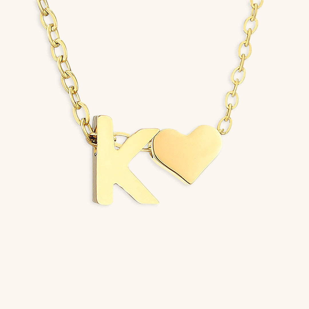 Ria Initial Letter Gold Necklace Image