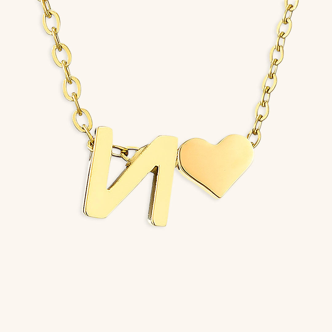 Ria Initial Letter Gold Necklace Image