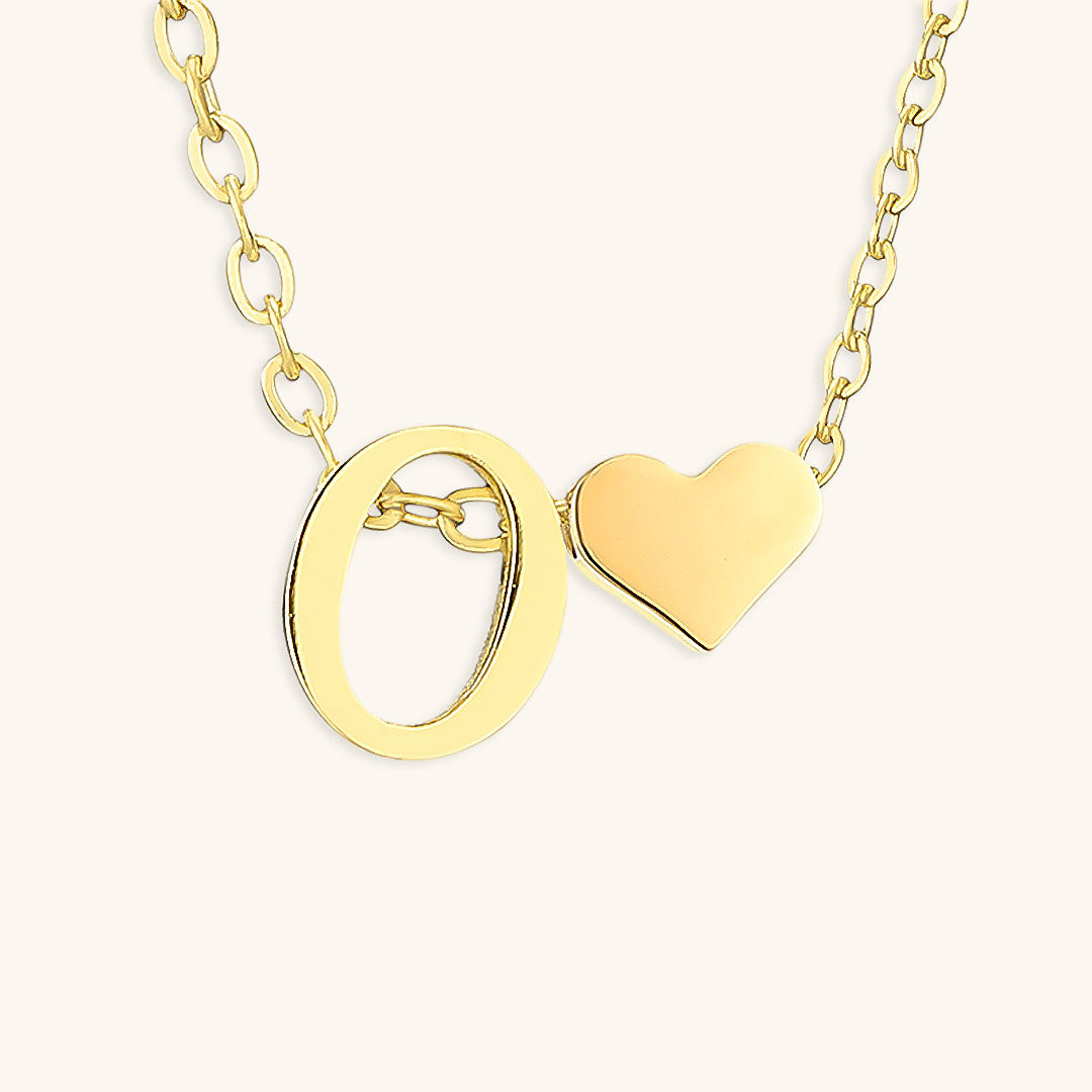 Ria Initial Letter Gold Necklace Image