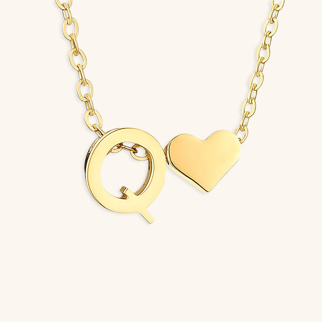 Ria Initial Letter Gold Necklace Image