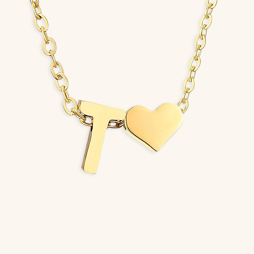 Ria Initial Letter Gold Necklace Image