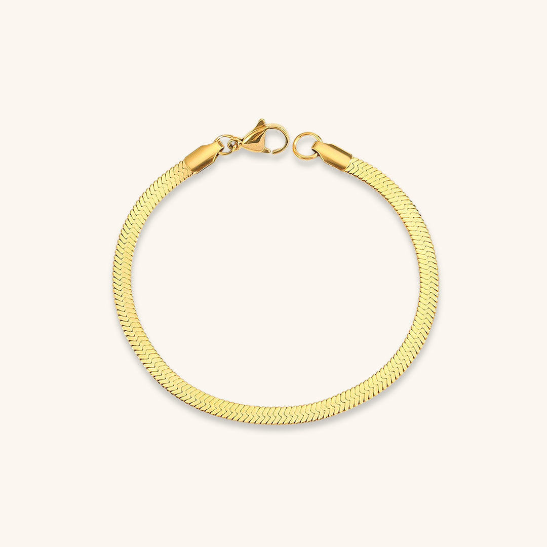 Vida Gold Herringbone Bracelet Image