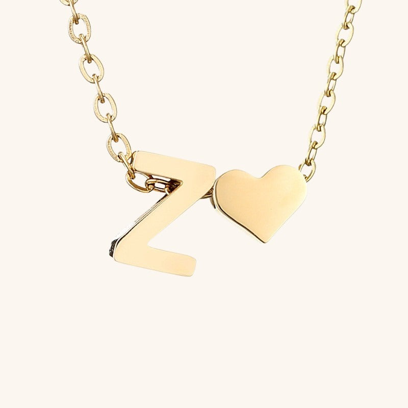 Ria Initial Letter Gold Necklace Image